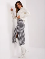 Sukňa LK SD 509400 1.09P biela a čierna