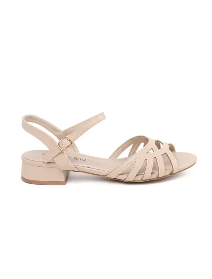 Luxusní  sandály dámské hnědé bez podpatku