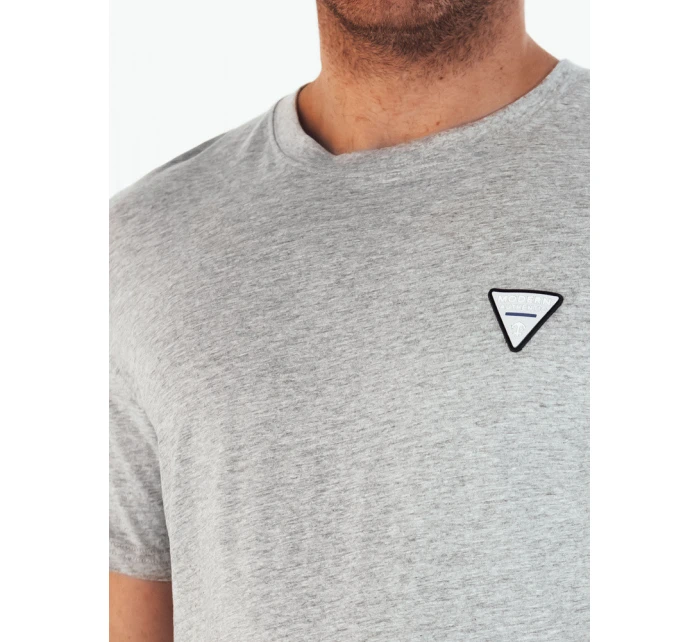 Pánské základní šedé tričko Dstreet model 21974383 - FashionStreet