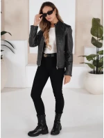 Dámská kožená bunda černá Dstreet model 21991862 - FashionStreet