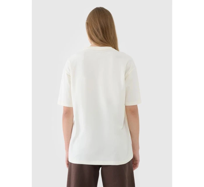 Dámské hladké tričko oversize model 21436828 - 4F