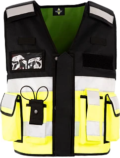 Korntex KXTAC – Bonn Multifunkčná vesta „Tactical“ 76.XTAC žltá/čierna