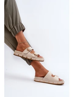 Dámské žabky na platformě Big Star model 21653884 béžové - Big Star Shoes