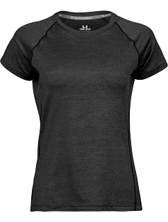 TJ Dámské sportovní tričko 18. black melange model 22498237 - Tee Jays