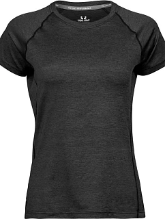 TJ Dámské sportovní tričko 18. black melange model 22498237 - Tee Jays