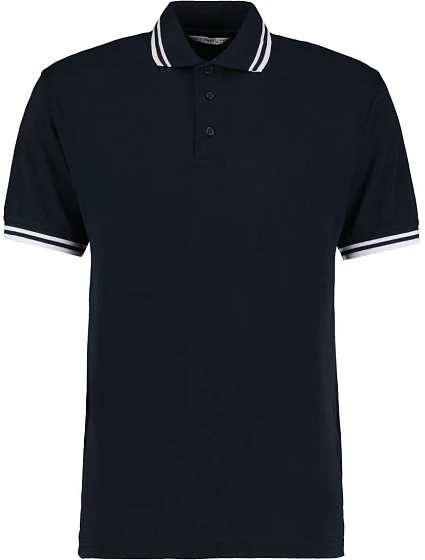 Kustom Kit KK 409 Pánske kontrastné polo tričko s piké vzorom 43.0409 tmavomodrá/biela Kustom Kit KK 409 Pánske kontrastné polo tričko s piké vzorom 43.0409 tmavomodrá/biela