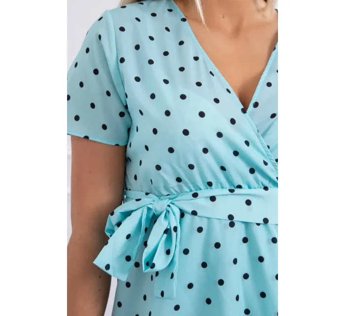 Mätové bodkované šaty