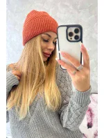 Tenká čepice Oliwia model 18750363 červená - K-Fashion