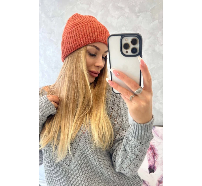 Tenká čepice Oliwia model 18750363 červená - K-Fashion