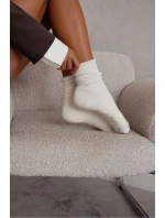 Dámské bezškrtové ponožky Frotte Ecru