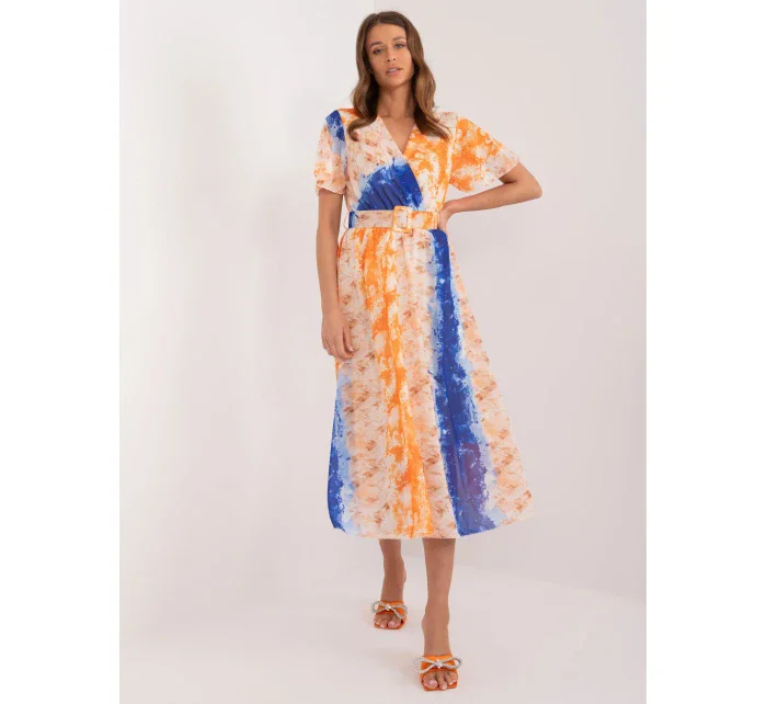 Šaty DHJ SK 15967 2.86 oranžová Šaty DHJ SK 15967 2.86 oranžová