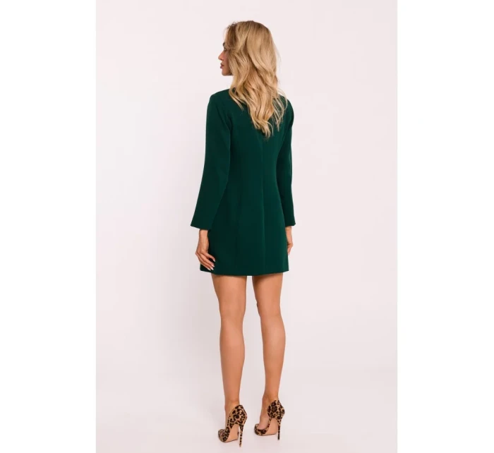 M793 Bunda so zlatým gombíkom - fľaškovo zelená M793 Bunda so zlatým gombíkom - fľaškovo zelená