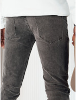 Pánske tmavosivé džínsové nohavice Dstreet UX4240