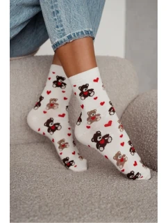 Dámske ponožky Medvedíky so srdiečkami 0200.202