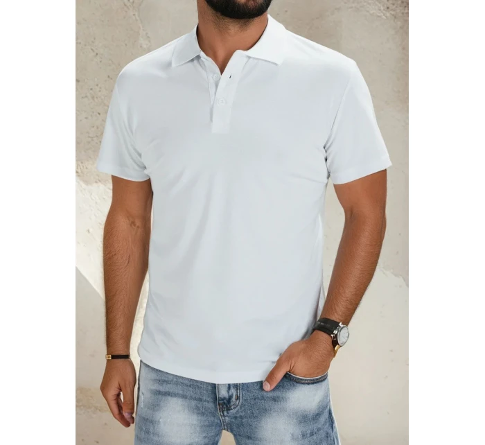 FashionStreet pánske biele polo tričko PX0514