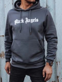 Pánska tmavosivá mikina FashionStreet BX5797