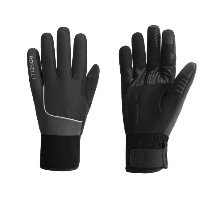 Zimné rukavice Rogelli ESSENTIAL HIVIS black XL