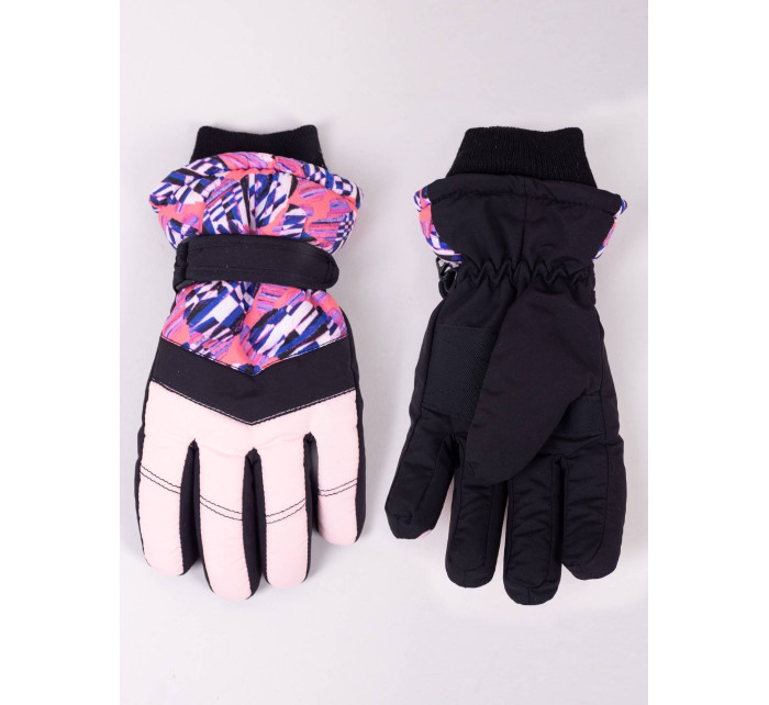 Yoclub Dětské zimní lyžařské rukavice REN-0318G-A150 Multicolour