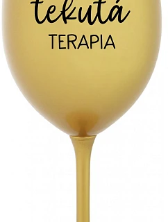 TATINEKOVA FLUID TERAPIA - zlatý pohár na víno 350 ml