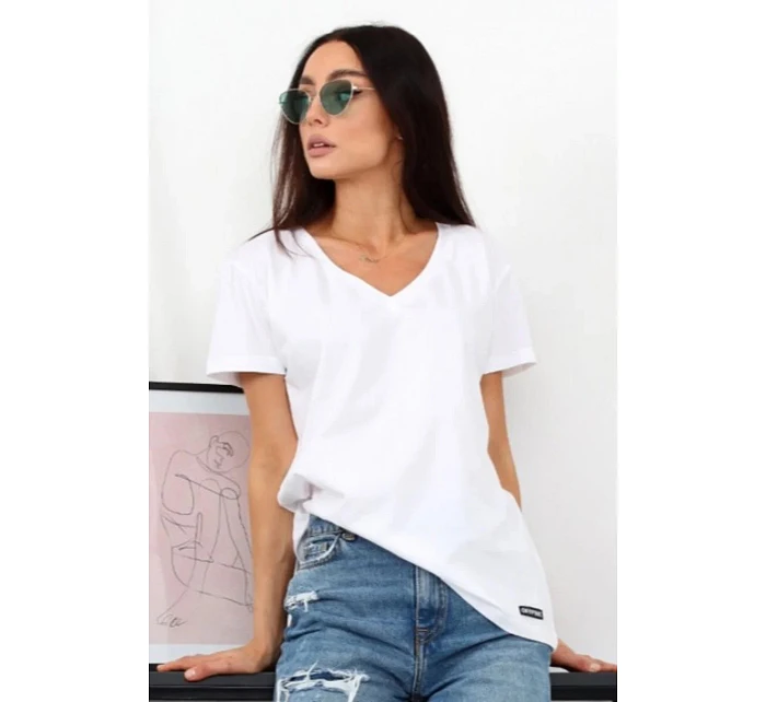 Dámske tričko s krátkym rukávom Serek brown - Off Pink