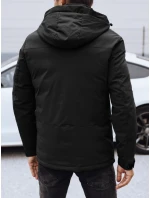 Pánská zimní bunda s kapucí černá Dstreet model 21980783 - FashionStreet