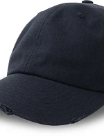 Atlantis Headwear Dad Hat Destroyed-S 6-panelová bejzbalová čiapka 33.0243 tmavomodrá