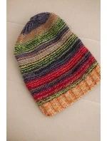 Čiapka s fleecom Krystyna K207 neónovo zelená + oranžová