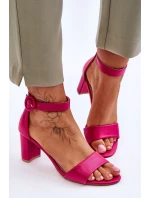 Dámské Sandály Na Podpatku Fuchsie model 21618211 - EVENTO