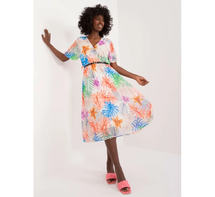 Sukienka DHJ SK  jasny beżowy model 20105332 - FPrice