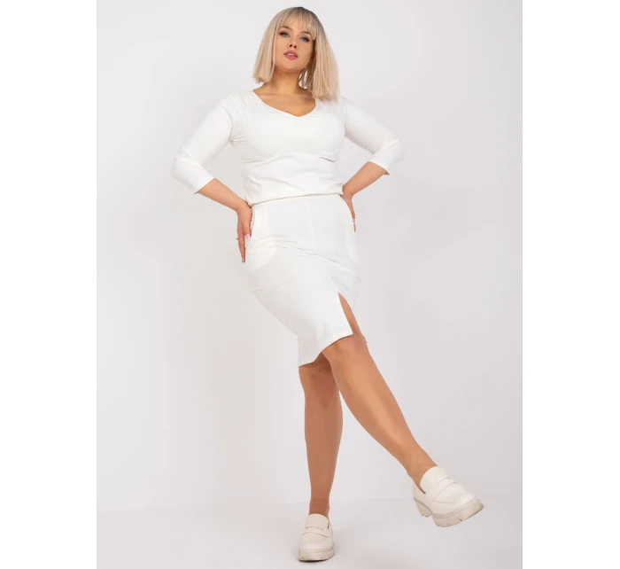 Šaty RV SK model 17217025 ecru - FPrice Šaty RV SK model 17217025 ecru - FPrice