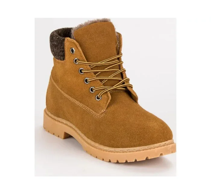 Dámske kožené traperky 37211C - Walkman shoes