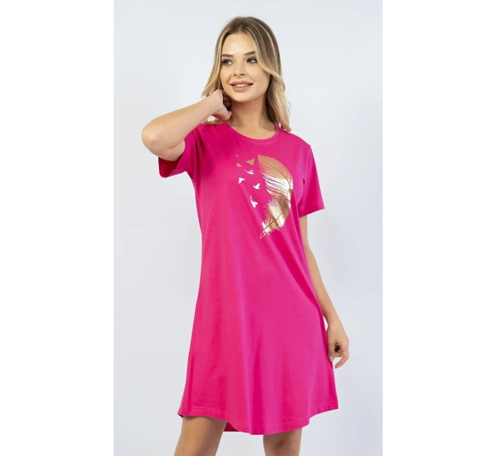 Dámska nočná košeľa s krátkym rukávom Pierko Dámska nočná košeľa s krátkym rukávom Pierko