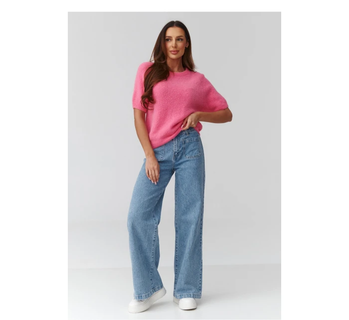 Sveter s krátkym rukávom model 224084 Makadamia Sveter s krátkym rukávom model 224084 Makadamia