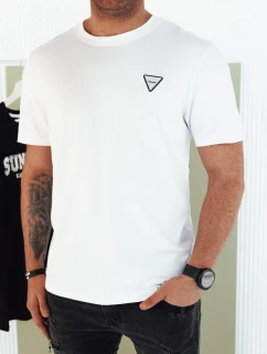 Pánské základní bílé tričko Dstreet model 21974378 - FashionStreet