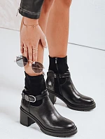 Dámske čižmy NOIRSTEP na podpätku čierne FashionStreet ZY0523
