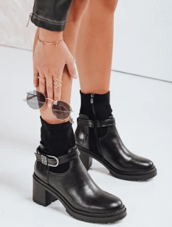 Dámske čižmy NOIRSTEP na podpätku čierne FashionStreet ZY0523