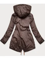 Oranžová obojstranná dámska bunda (W556-1)