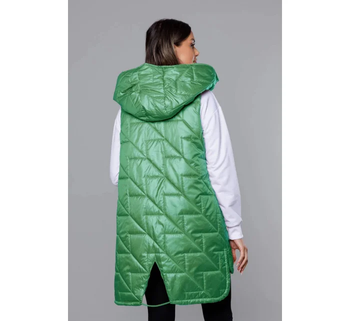 Zelená prešívaná dámska vesta (B8127-82) Zelená prešívaná dámska vesta (B8127-82)