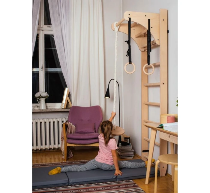 Rebrík s drevenou priečkou a príslušenstvom BENCHK 111+A204 detské