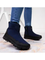 Zimní sněhové boty nepromokavé tmavě modré DK Zimní sněhové boty nepromokavé tmavě modré DK