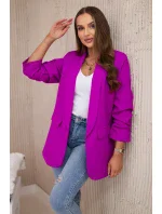 Bunda s chlopňou elegantná fialová Bunda s chlopňou elegantná fialová
