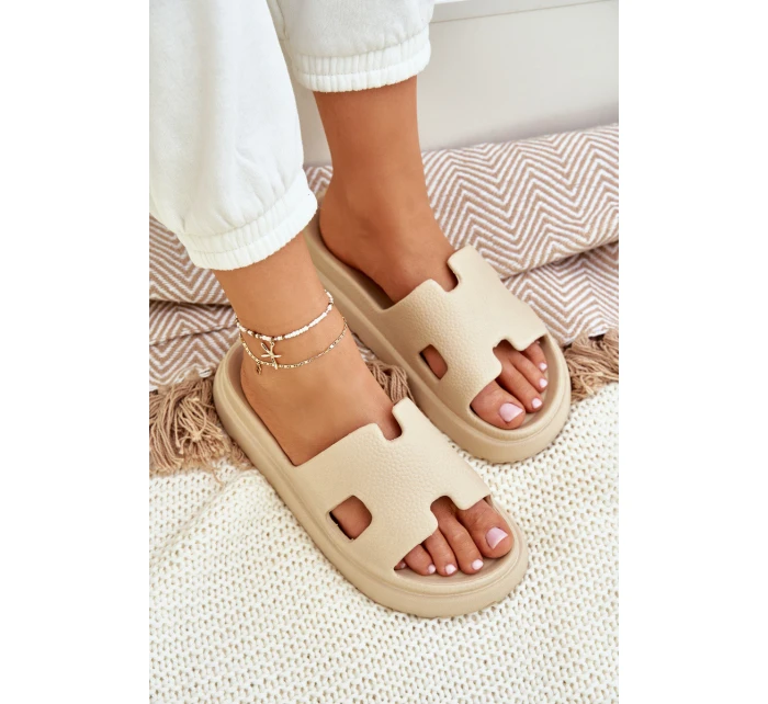 Pěnové Pantofle S Béžové model 21683475 - Boto Pěnové Pantofle S Béžové model 21683475 - Boto