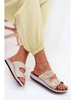 Dámske papuče so zlatými prackami Inblu CP000061 Beige