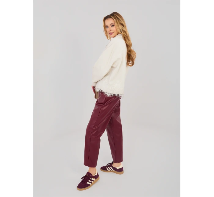 Nohavice IT SP FL8576.06P tmavo červená