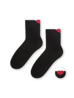 Dámské ponožky model 14559108 Srdce - Steven Dámské ponožky model 14559108 Srdce - Steven
