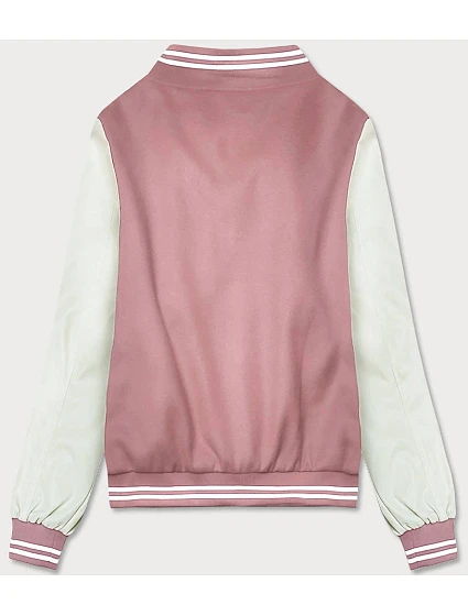 Růžová dámská bunda typu bomber model 18141022 - J.STYLE
