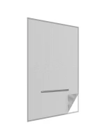 MOSKYTIÉRA NA STREŠNÉ OKNO 140X170 ČIERNY POLYESTER + PÁSIK NA SUCHÝ ZIPS