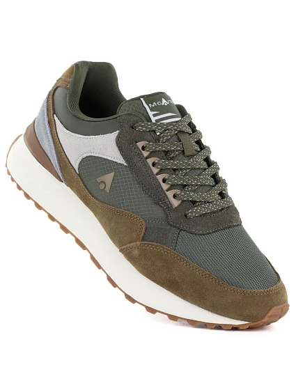 Pánske športové topánky z khaki kože Mcrthur MA254