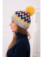 Dámská čepice Laila tmavě model 18751307 - K-Fashion Dámská čepice Laila tmavě model 18751307 - K-Fashion