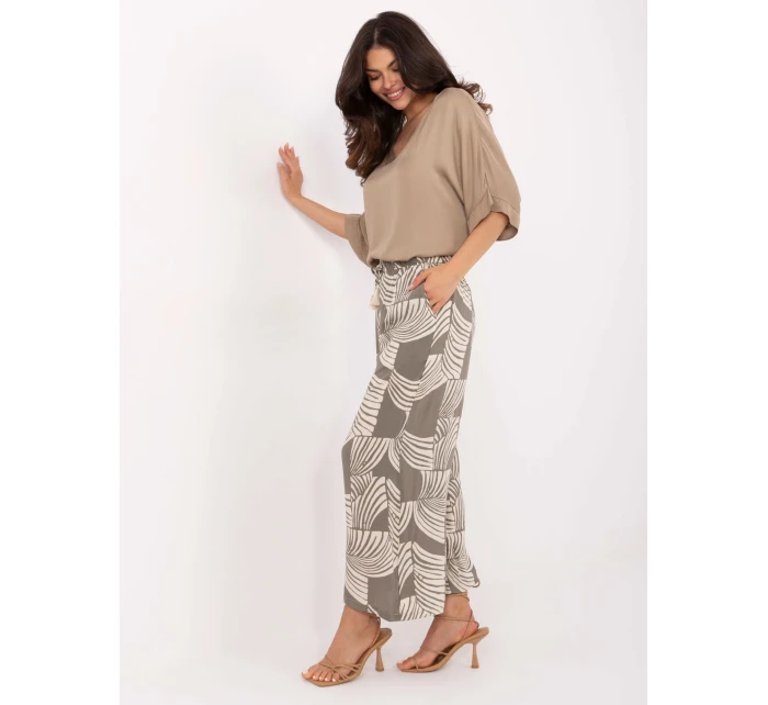 Nohavice D73771M62237G khaki